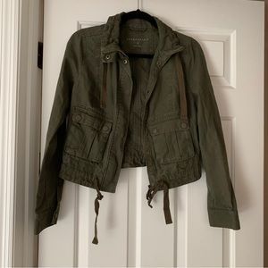 Green army jacket